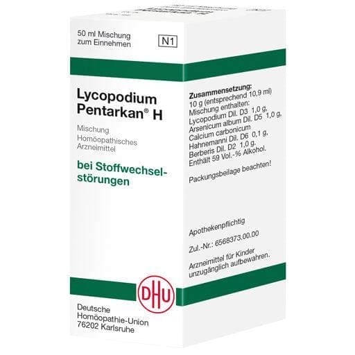 Liver, urinary and digestive disorders, LYCOPODIUM PENTARKAN H mixture - UKDorf 