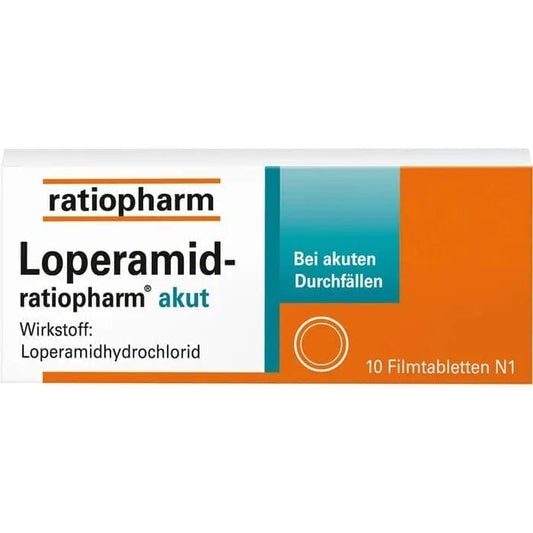 LOPERAMIDE ratiopharm acute 2 mg against diarrhea UK