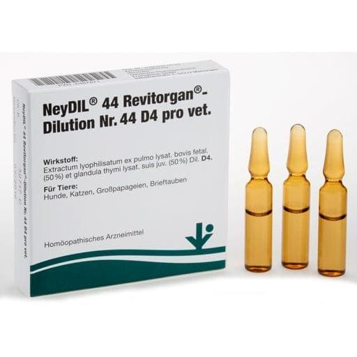 Lung and bronchial disorders, NEYDIL No.44 Revitorgan Dil.D 4 per ampoules vet. - UKDorf 
