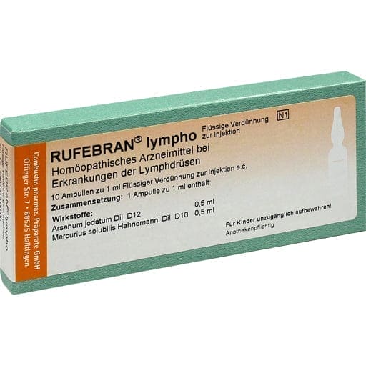Lymph glands, treatment of inflammation, RUFEBRAN lympho ampoules - UKDorf 
