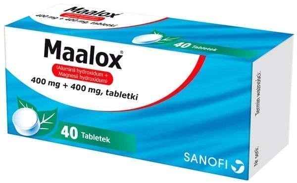 Maalox tablets x 40 gastritis treatment UK