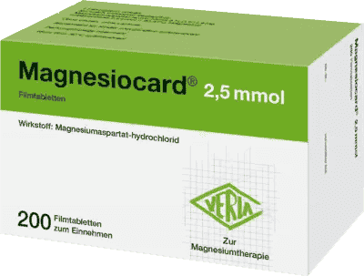 MAGNESIOCARD 2.5 mmol, Magnesium aspartate hydrochloride tablets - UKDorf 