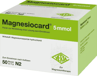 MAGNESIOCARD 5 mmol Ingestion, magnesium aspartate sachets - UKDorf 