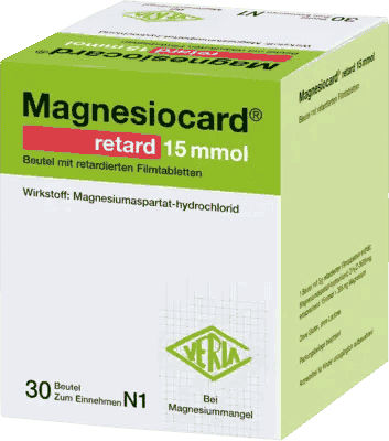 MAGNESIOCARD retard 15 mmol, magnesium aspartate sachets - UKDorf 