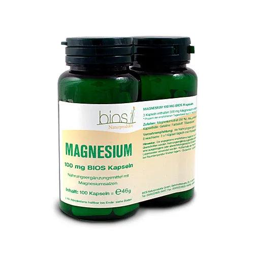 MAGNESIUM 100 mg bios capsules, Magnesium citrate, Magnesium oxide - UKDorf 