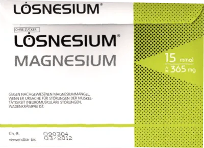 Magnesium carbonate, magnesium oxide, LÖSNESIUM effervescent granules - UKDorf 