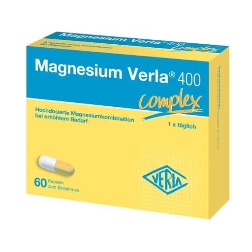 Magnesium citrate, magnesium oxide, vegan and vegetarian, VERLA 400 capsules - UKDorf 