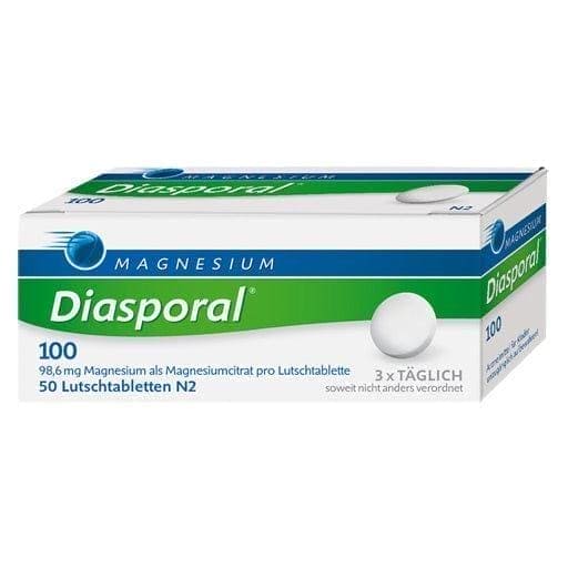MAGNESIUM DIASPORAL 100 lozenges, magnesium citrate - UKDorf 