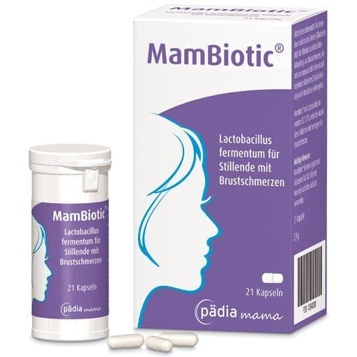 MAMBIOTIC capsules, Lactobacillus fermentum for nursing mothers with breast pain - UKDorf 