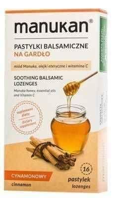Manukan balsamic lozenges for the throat, cinnamon flavor x 16 UK