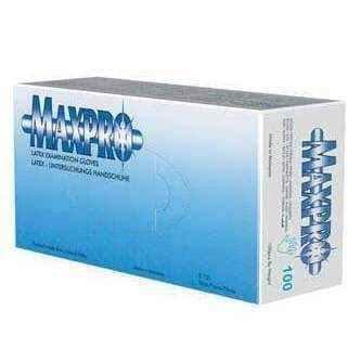 Max-Pro gloves latex size S x 100 pieces UK