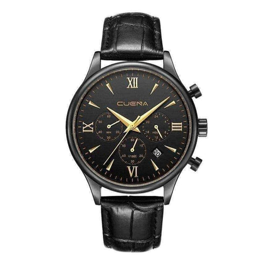 Mens fashion watches - Luxury Brand CUENA Fashion Men Watch Leather UK