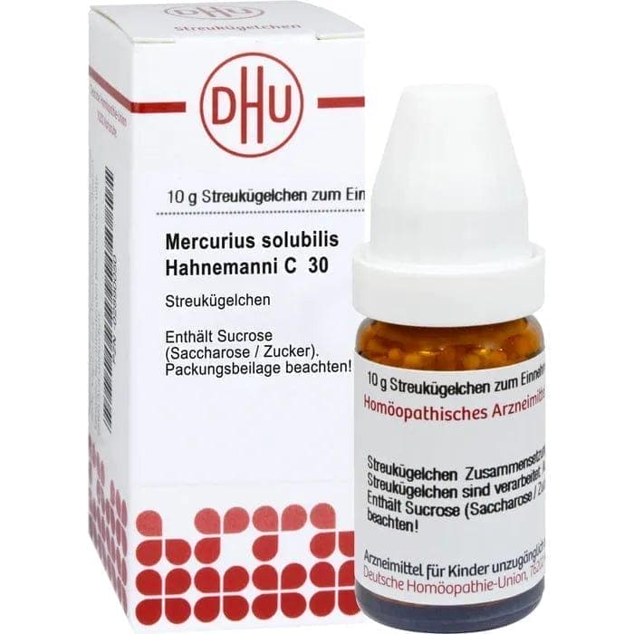 MERCURIUS SOLUBILIS Hahnemanni C 30, memory problems, mouth, throat, eye, ear infections - UKDorf 