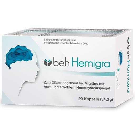Migraines with aura and increased homocysteine levels, BEH Hemigra capsules - UKDorf 