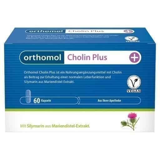 Milk thistle extract, ORTHOMOL Cholin Plus capsules UK