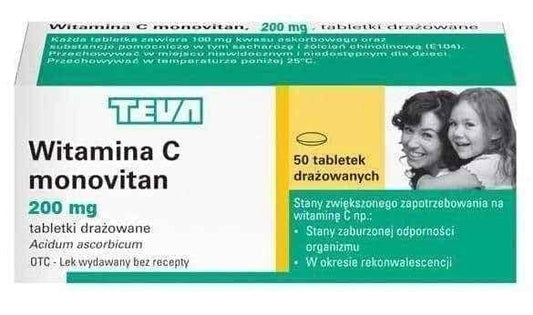 Mono Vitamin C x 50 tablets UK