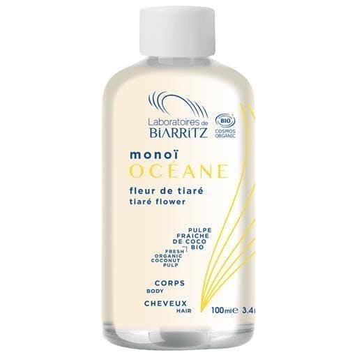 Monoi skin care oils, organic hair body tiare flowers UK