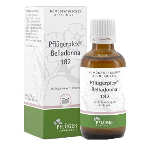 Mouth inflammation, inflammation of the mouth, PFLUEGERPLEX Belladonna 182 drops - UKDorf 
