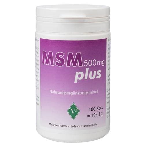 MSM 500 mg plus capsules 180 pcs UK