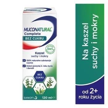 Muconatural Complete without sugar, vegetable glycerin, extract of thyme, marshmallow, plantain - UKDorf 