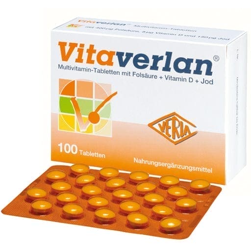 Multi vitamin mixture, vitamin D, vitamin C, vitamin b12, iodine, VITAVERLAN tablets - UKDorf 