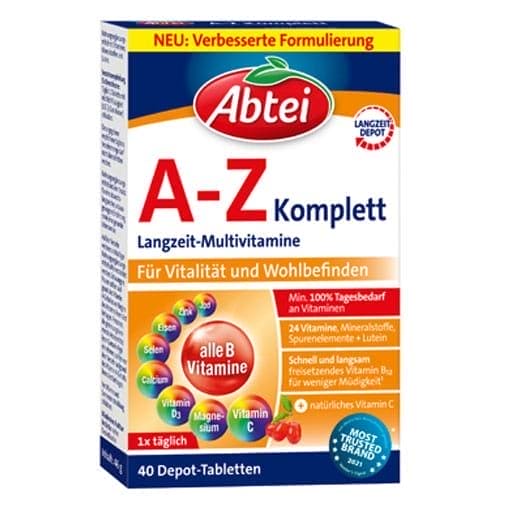 multi vitamins for men, woman, Abtei AZ Complete Tablets - UKDorf 