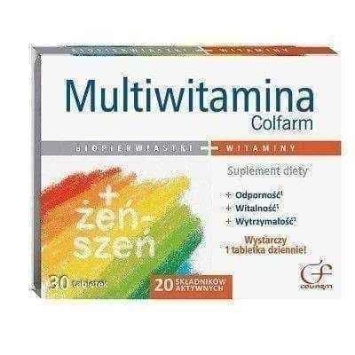 Multivitamin Colfarm x 30 tablets, multivitamins UK