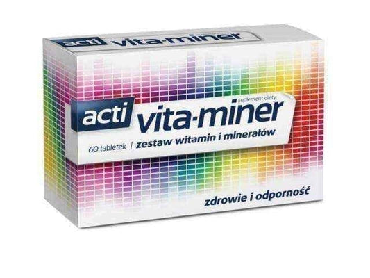 Multivitamin mineral Acti Vita-miner x 60 tablets UK