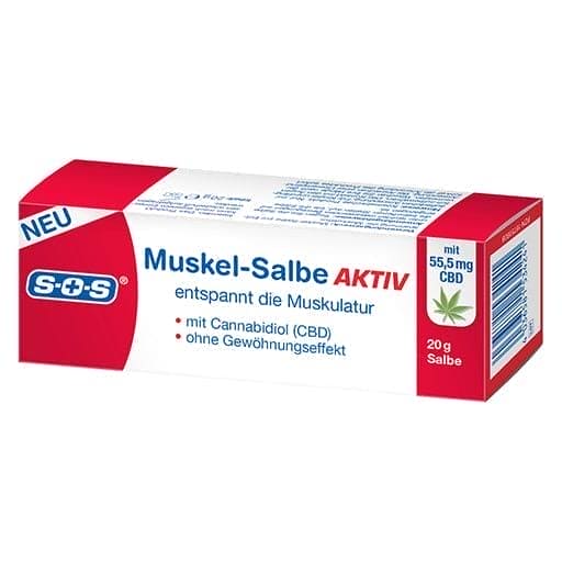 MUSCLE OINTMENT ACTIVE made from natural CBD extract - UKDorf 