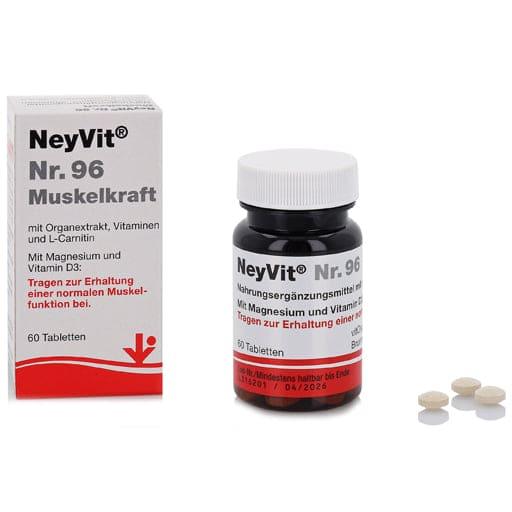 Muscle strength tablets, NEYVIT No.96, Organ Extract, Vitamins, L-Carnitine - UKDorf 
