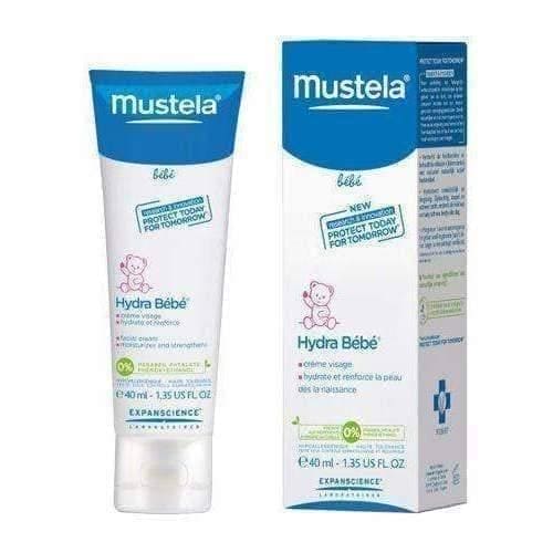 MUSTELA Bebe Moisturizing Face 40ml for newborns, infants and children UK