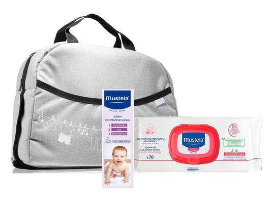 MUSTELA Set Diaper changing cream, Soothing cleansing wipes, Stroller bag - UKDorf 