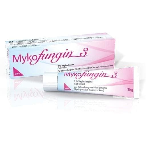 MYKOFUNGIN 3 Vaginal clotrimazole Cream 2%, vaginal infection treatment - UKDorf 
