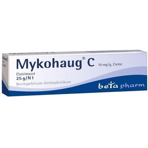 MYKOHAUG C, clotrimazole cream, dermatophytes, yeasts, Candida, Malassezia furfur - UKDorf 