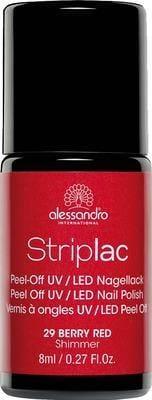 Nail polish ALESSANDRO Striplac 129 berry red UK