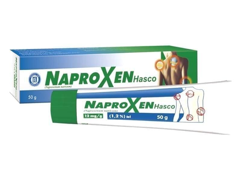 Naproxen 1.2% gel 50g pains of muscles and joints, injuries and sprains UK