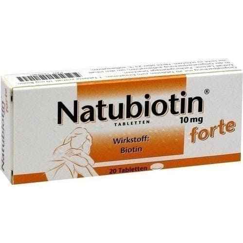 NATUBIOTIN 10 mg forte, Biotin for nails, hair and skin