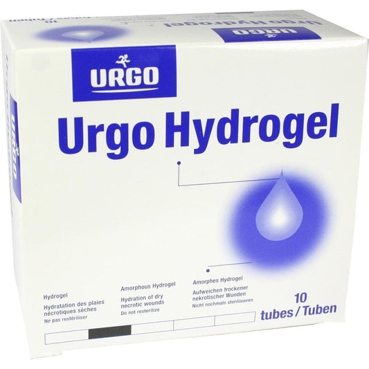 Necrotic skin, chronic wounds, Urgo Hydrogel Tube - UKDorf 