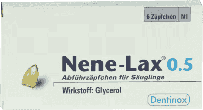 Nene Lax 1.0 glycerol suppositories for infants, anal fissure treatment - UKDorf 
