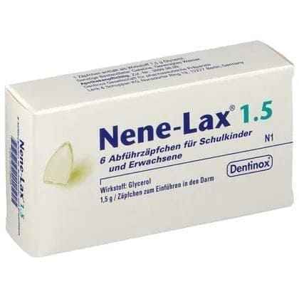 NENE LAX 1.5 glycerol suppository for school children and adults