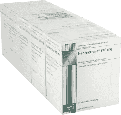 NEPHROTRANS 840 mg, sodium hydrogen carbonate, renal insufficiency, sodium bicarbonate - UKDorf 
