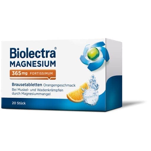 Neuromuscular disorders, BIOLECTRA Magnesium 365 mg fortissimum Orange - UKDorf 