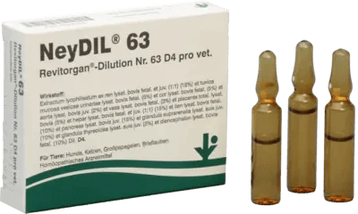 NEYDIL No.63 Revitorgan Dil.D 4 per ampoules vet. - UKDorf 