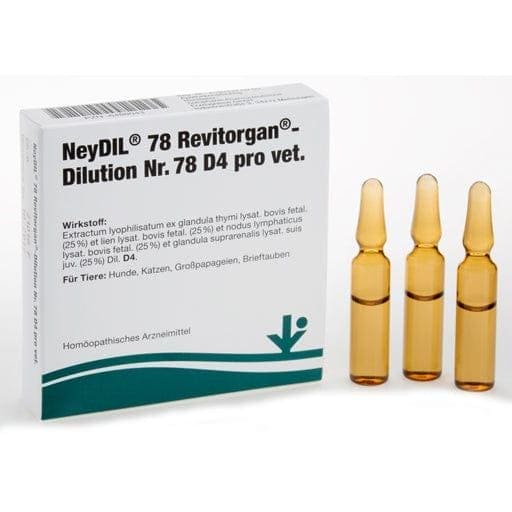NEYDIL No.78 Revitorgan Dil.D 4 per ampoules vet. - UKDorf 