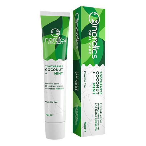 NORDICS Toothpaste Anti-Caries Coconut Mint without Fluoride - UKDorf 