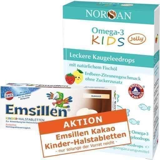NORSAN Omega-3 Kids Jelly Dragees 45 pcs UK