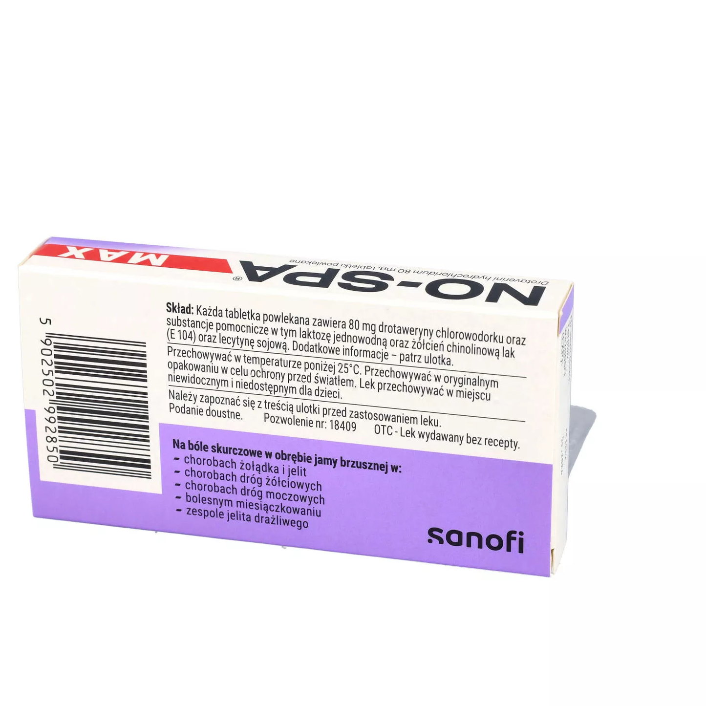 NO-SPA Max 80mg x 48 tablets