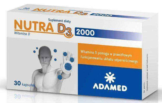 Nutra D3 2000 x 30 capsules UK