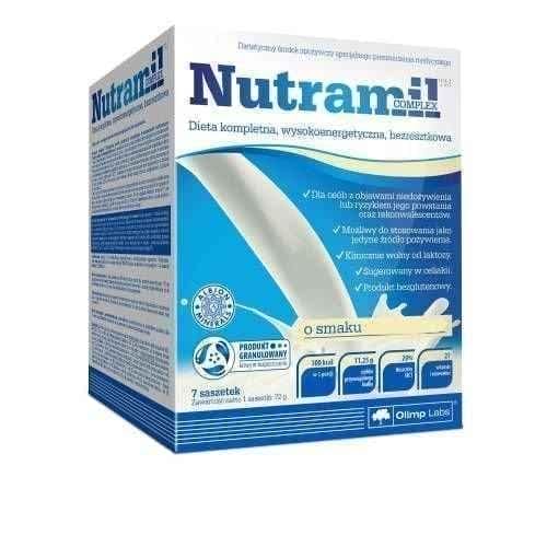 NUTRAMIL Complex 72g x 7 sachets neutral flavor UK