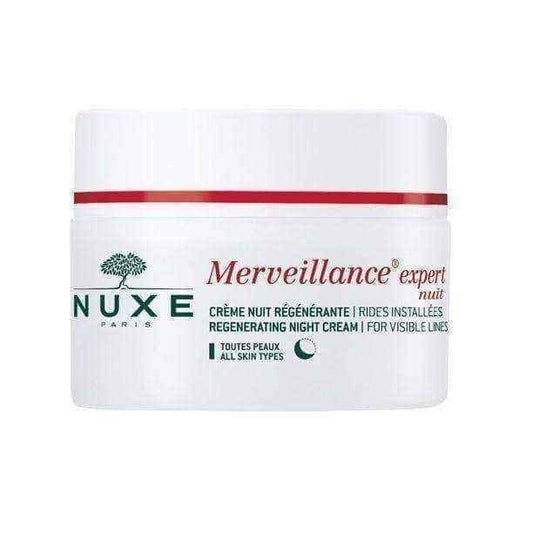 NUXE Merveillance expert Nuit regenerating night cream reduces visible wrinkles 50ml UK